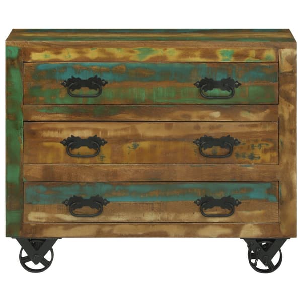Sideboard med låda Brun 80 x 30 x 65 cm Solid återvunnen trä