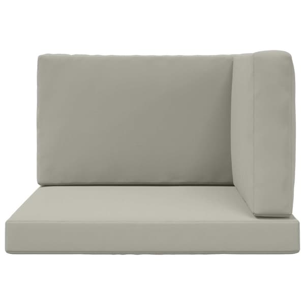 Utomhus Soffa Kudde 3 pcs Grå Polyester