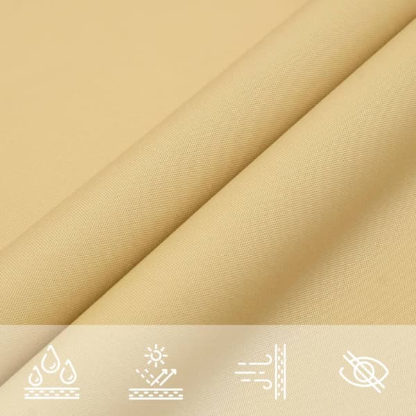 Solsegel sandfärgat 2x2 m 100% polyesteroxford