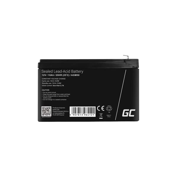 Green Cell AGM batteri - Bly-syra