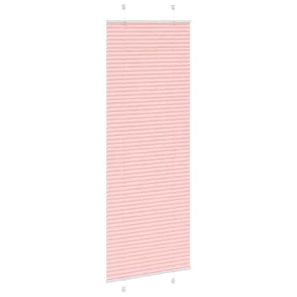 Plisserad persienn rosa 75x200 cm tyg bredd 74,4 cm polyester