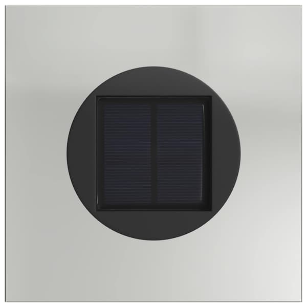 Solar LED Stig Ljus 2 pcs Silver Galvaniserat stål