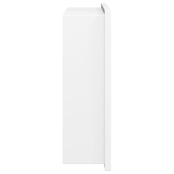 Duschnisch matt vit 32x32x9 cm rostfritt stål