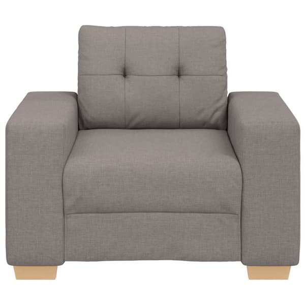 Soffa taupe 100x78x80 cm tyg