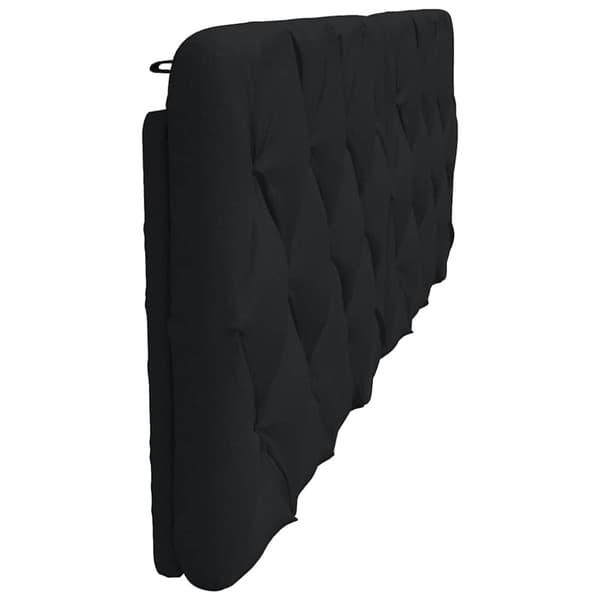Headboard Cushion Black 160 cm Fabric