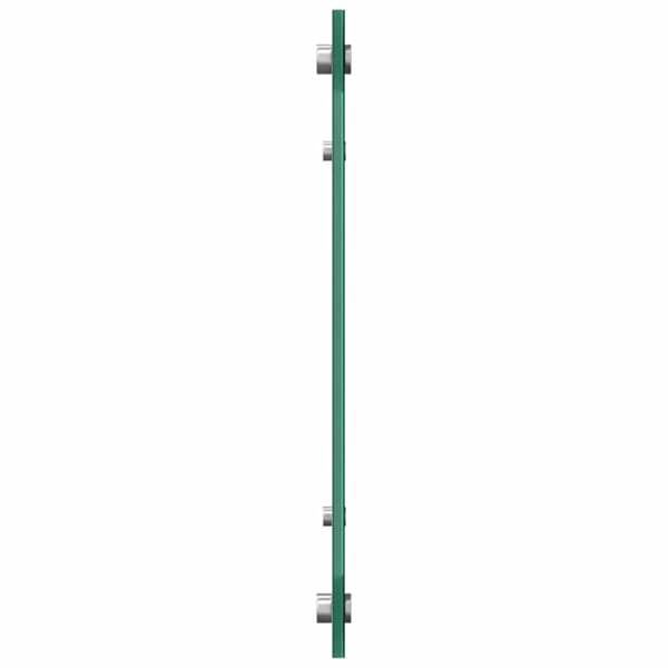 Köksskydd 2 pcs Vit 100 x 40 cm härdat glas