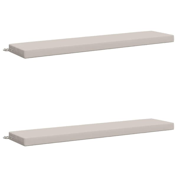 2-delade Bänk Kuddar SOEST 2 st 100% Polyester Vit