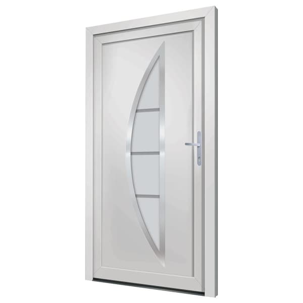 Ytterdörr vit 88x200 cm PVC