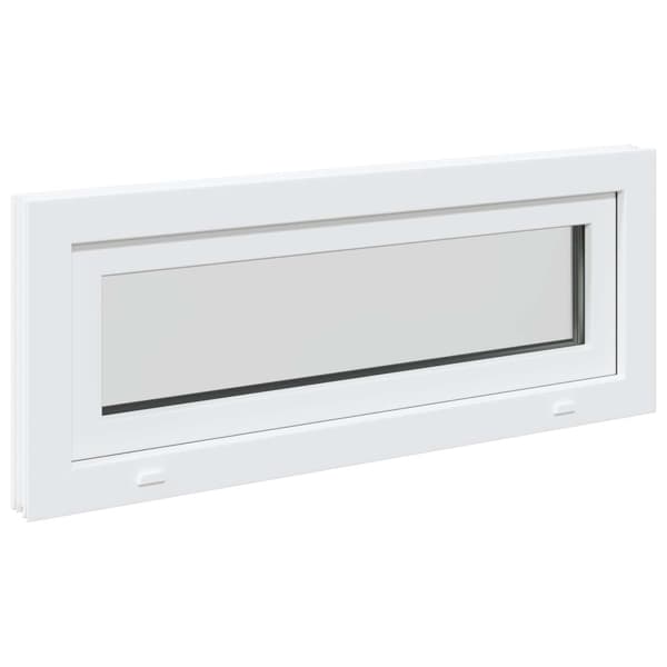Källarfönster RISOR 100 x 40 cm PVC och glas Vit