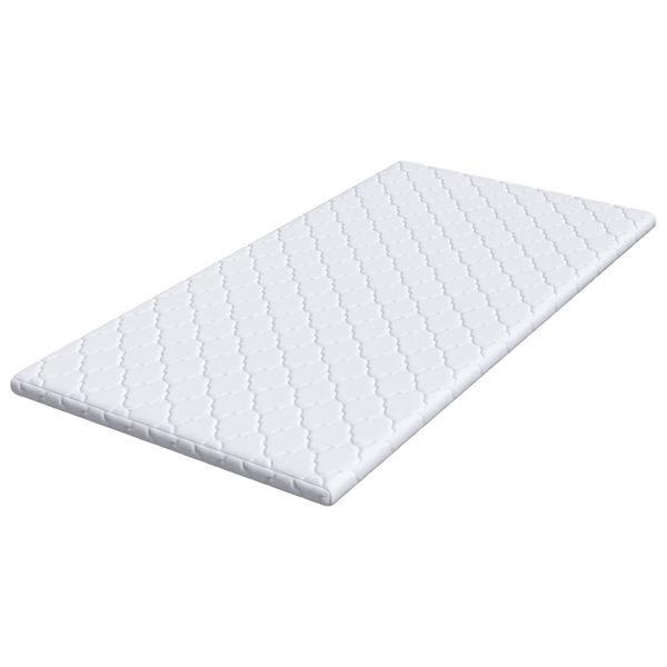 Kokostopper Vit 100 x 200 cm Jacquardtyg