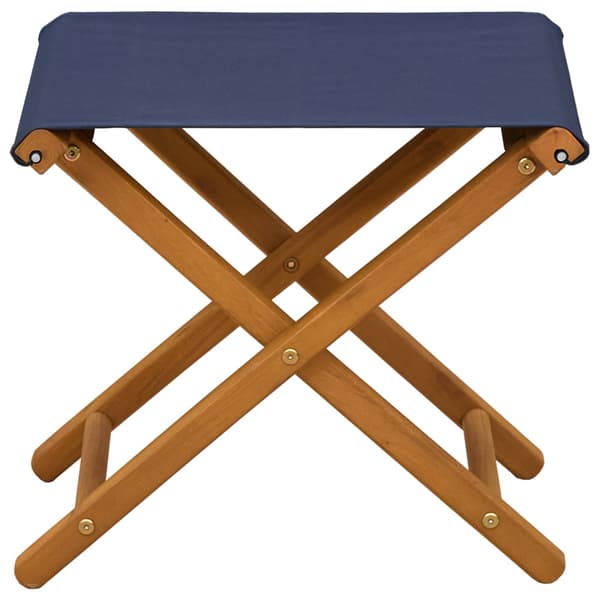 Deck Chair 2 pcs Massiv Eukalyptus Trä Blå