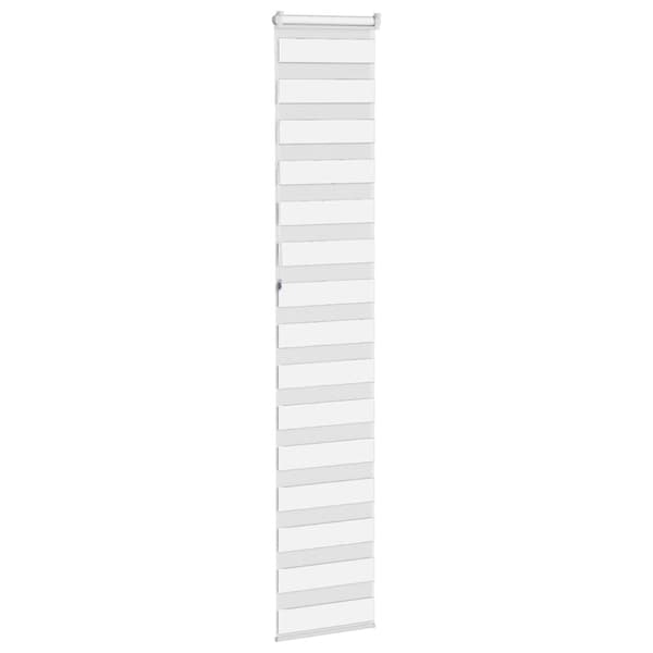 Rullgardin zebra vit 50x230 cm tyg bredd 45,9 cm polyester