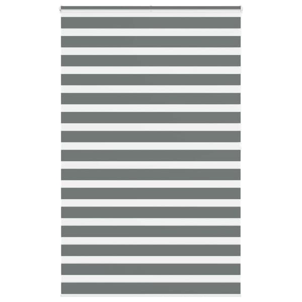 Rullgardin zebra mörkgrå 145x200 cm tyg bredd 140,9cm polyester