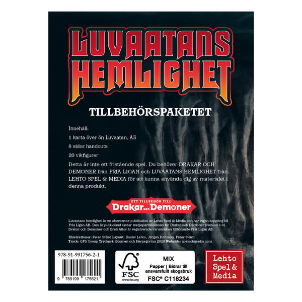 Luvaatans hemlighet - tillbehörspaketet (bok)