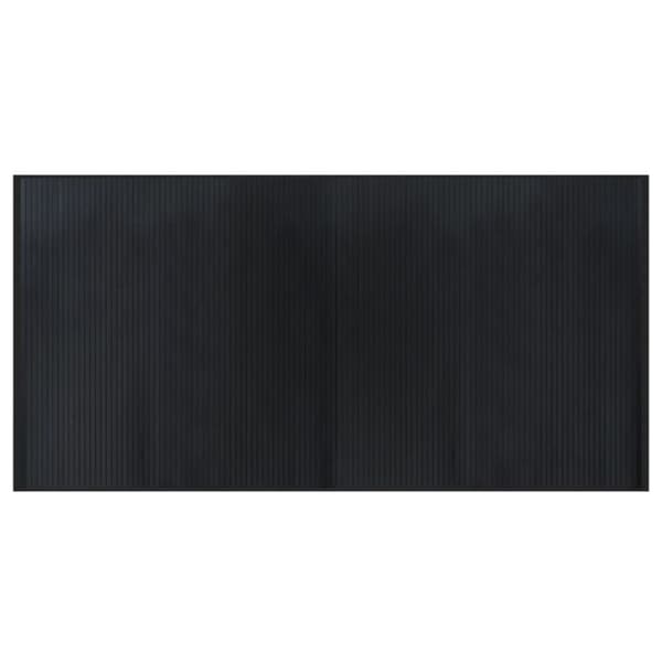 Matta rektangulär svart 100x200 cm bambu