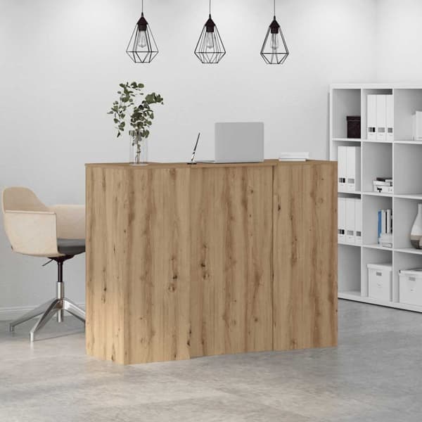 Receptionsdisk artisan ek 135x50x103,5 cm konstruerat trä