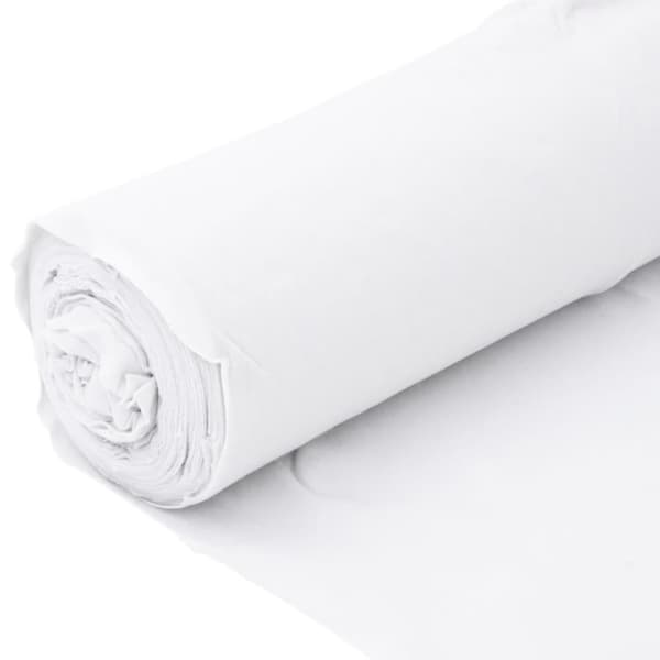 Ogräsduk 1x10 m polyesterfiber vit