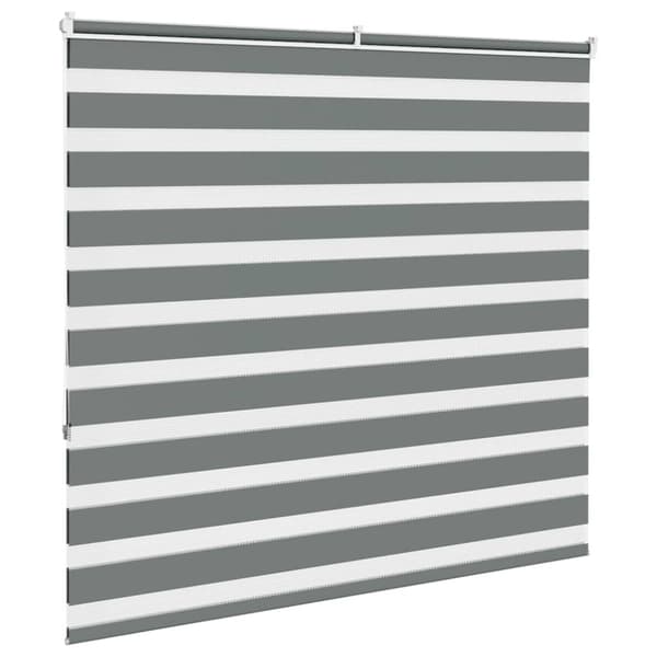 Rullgardin zebra mörkgrå 155x150 cm tyg bredd 150,9cm polyester