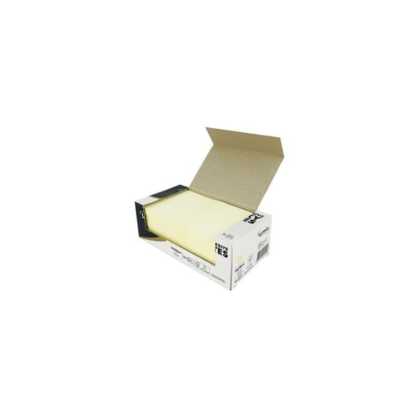 Notes LYRECO prem 75x75mm gul 12/fp