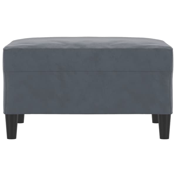 Fotpall mörkgrå 70x55x41 cm sammet
