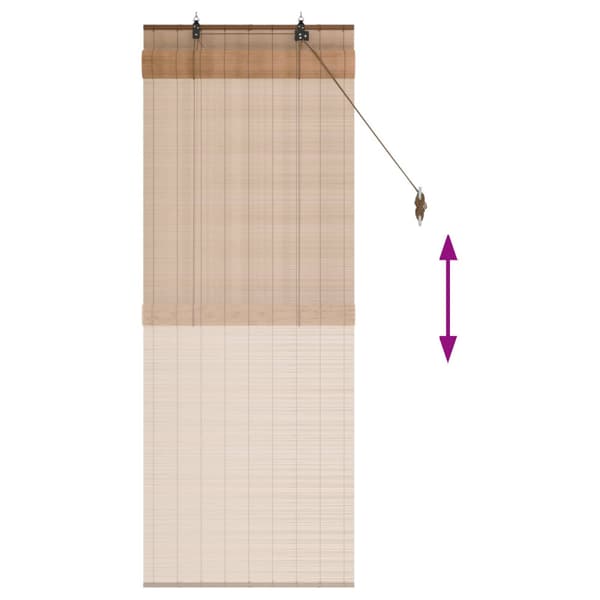 Rullgardin Brun 50 x 160 cm Bambu