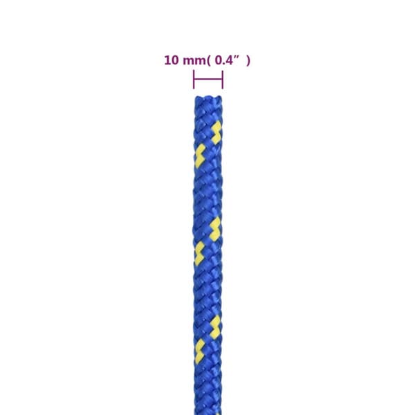 Båtlina blå 10 mm 100 m polypropen