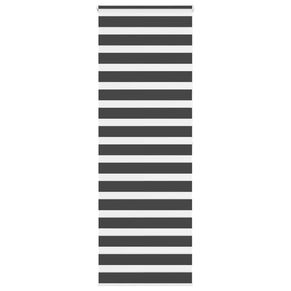 Rullgardin zebra svart 90x200 cm tyg bredd 85,9 cm polyester