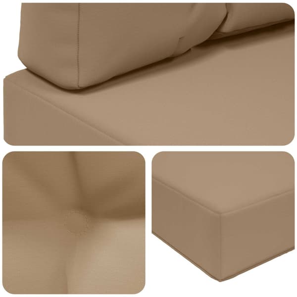 Utomhus Soffa Kudde 2 pcs Taupe Polyester