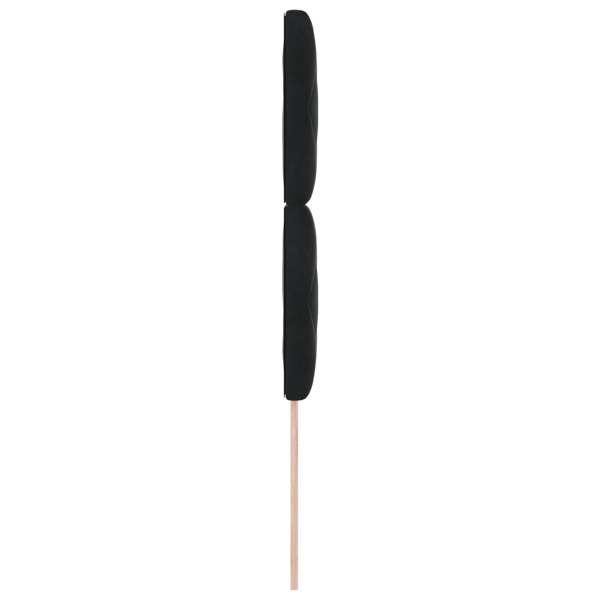 LED huvuddyna Svart 90 cm Sammet