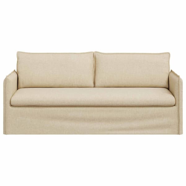 Soffa Kräm 196 x 82 x 85 cm tyg