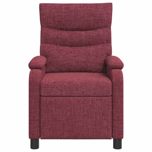 Massagefåtölj Vinröd Tyg