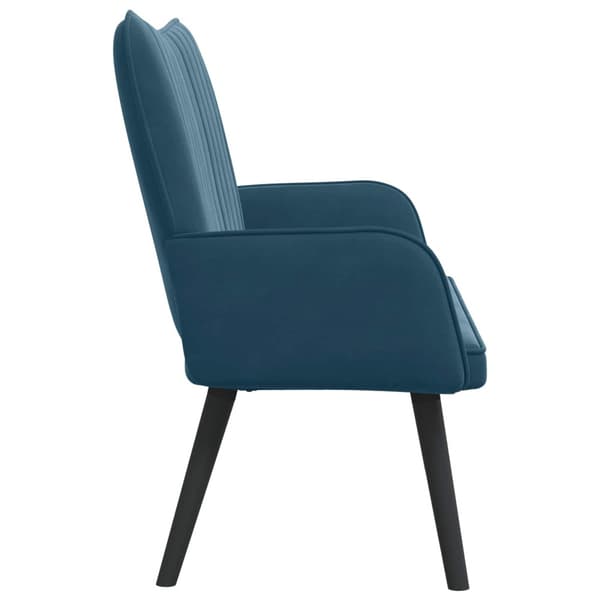 Tvåsitssoffa Blå 115 x 61 x 87 cm Sammet