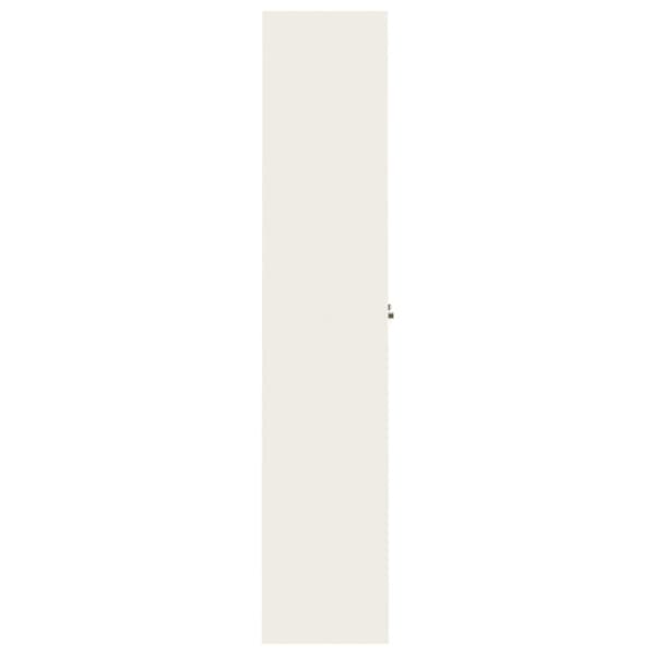 Dokumentskåp vit 90x40x200 cm stål