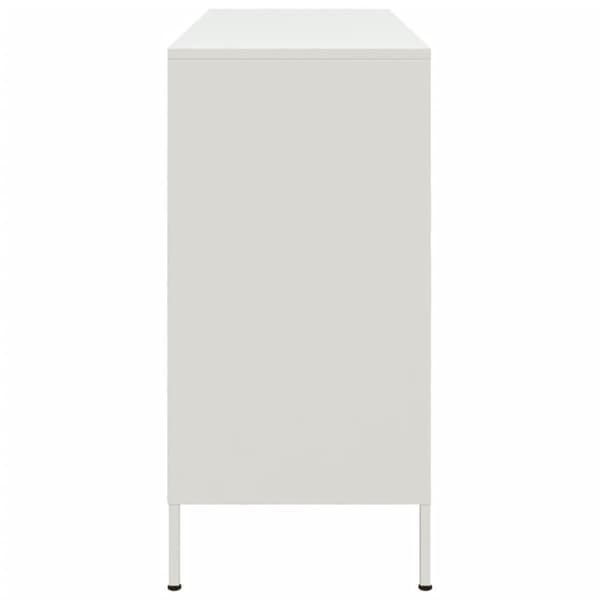 Skåp vit 100,5x39x79 cm stål