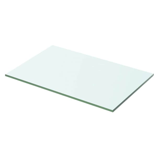 Hyllplan 2 st glas genomskinlig 50x25 cm