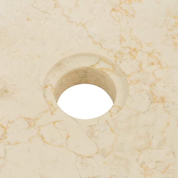 Handfat 40x12 cm marmor gräddvit