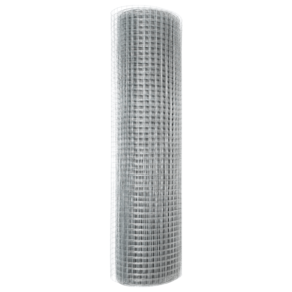 Svetsat trådstängsel Silver 0.4 x 10 m