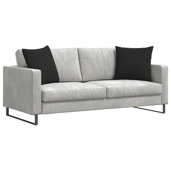 Sofakuddar 2 pcs Svart 50 x 50 cm tyg
