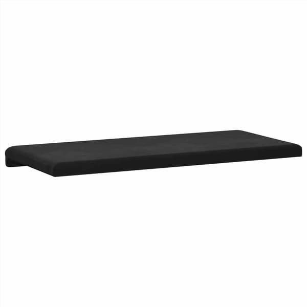 Bänk kudde Sammet (V) Svart Djup 35 cm