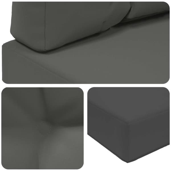 Utomhus Soffa Kudde 3 pcs Antracit Polyester