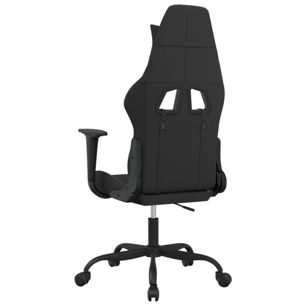 Gamingstol svart och blå tyg
