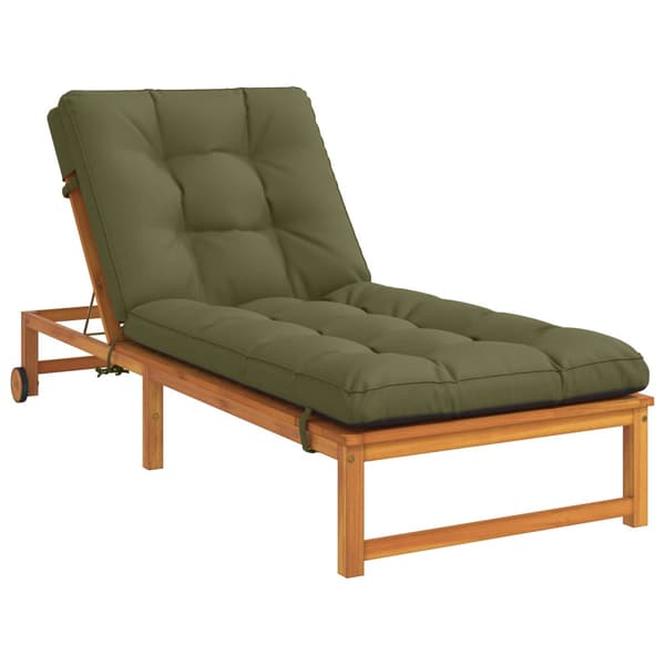 Solstol Kudde VIANEN 100% Polyester Olivgrön 200 x 90 x 8 cm