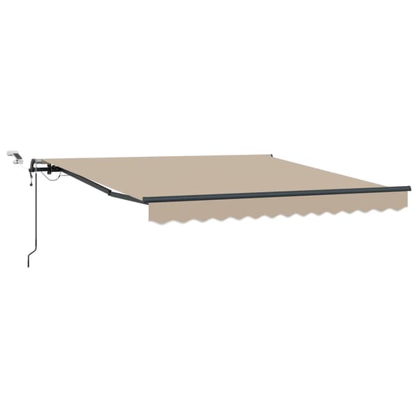Utdragbar markis Beige 300 x 250 cm Polyester