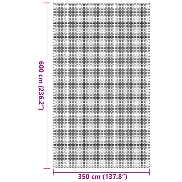 Tältmatta Antracit 600 × 350 cm Polyester