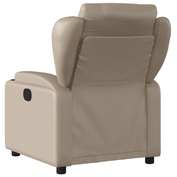 Elektrisk massagefåtölj cappuccino konstläder