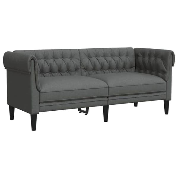 Soffa Mörkgrå 182,5 x 74,5 x 74,5 cm Polyester