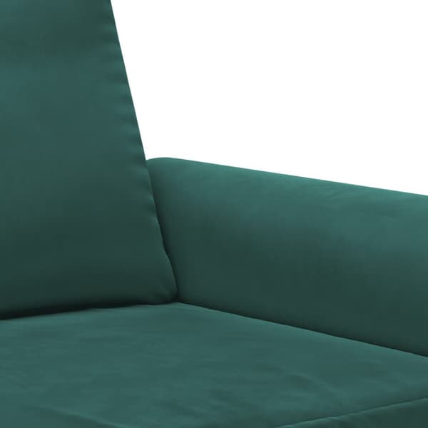 Soffa 2-sits mörkgrön 140 cm sammet