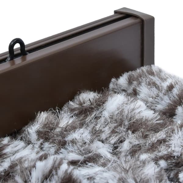 Insektsdraperi brun och beige 90x200 cm chenille