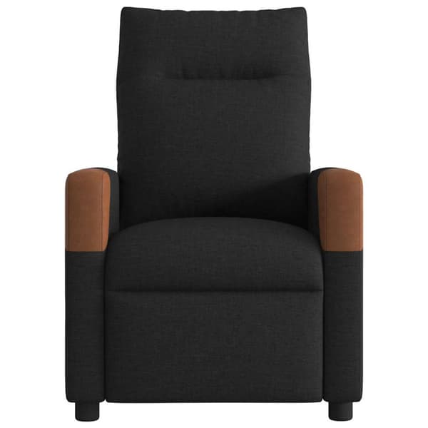 Massagefåtölj svart tyg