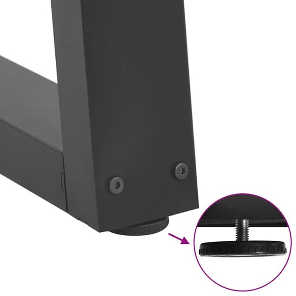 Soffbordsben V-formade 2 st antracit 30x(30-31,3) cm stål